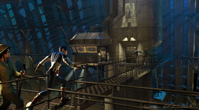 Illustration for article titled The Sentinel of Liberty swings into action in new Captain America concept art
